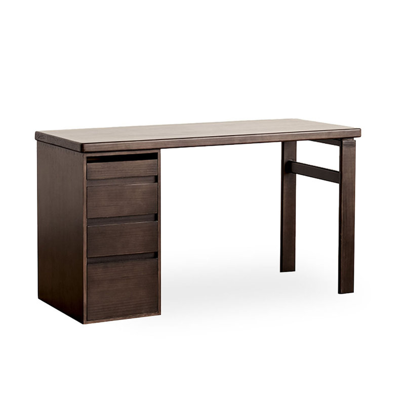 Bureau rectangulaire en bois massif, H 29,53 po x l 62,99 po x P 23,62 po