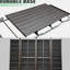 4 balançoires de patio avec cadre en aluminium et auvent - pour balancelle confortable