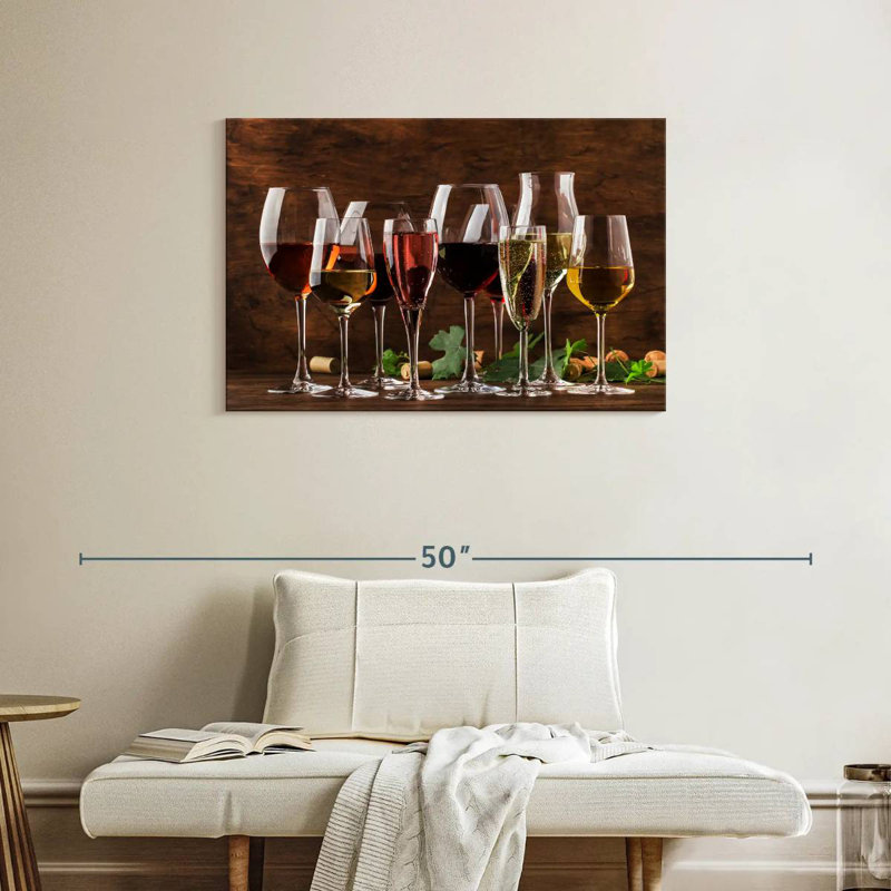 Yarlin Wine Tasting Glasses, 24" H x 36" W