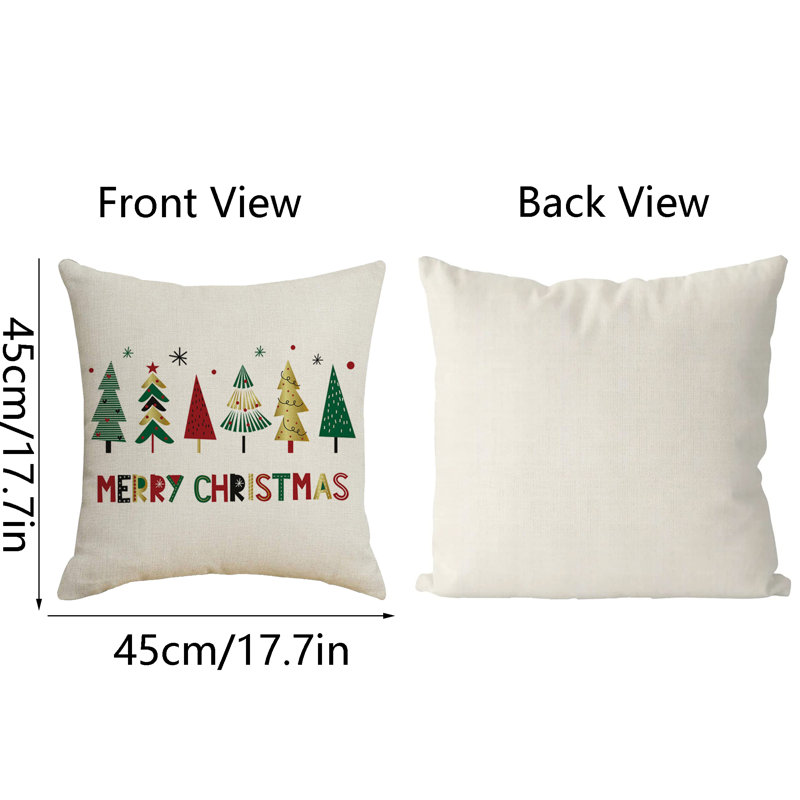 Housse de coussin d'intérieur 100% lin 