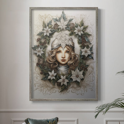Christmas Holiday Art DCXCII Framed Print - Solid Wood