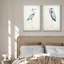 «Blue Heron Bird Portrait Coastal Beach Decor», ensemble de 2 reproductions d'art encadrées sur toile-1615086391-1615086390