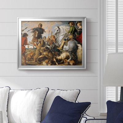 The Wolf and Fox Hunt-Peter Paul Rubens-Framed Gallery Wrapped Canvas-c. 1616