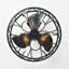 Ventilateur de plafond illuminé 3 pales 3 lumières Halit