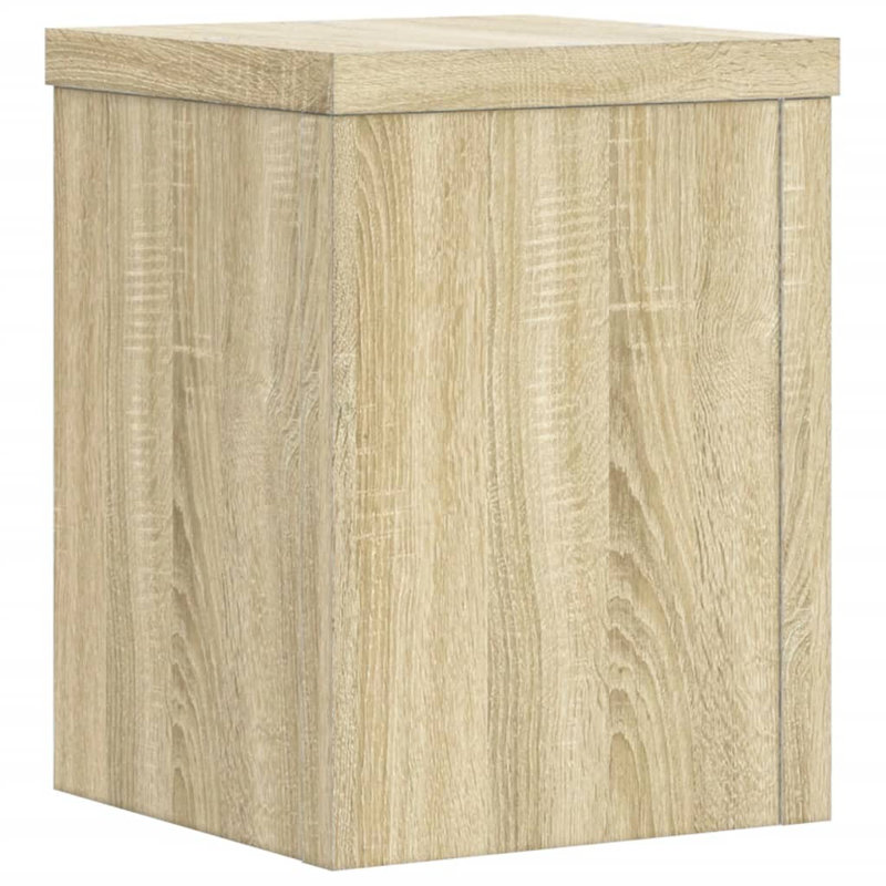 1 Tier Plant Stand Set of 2, 20cm H x 15cm W x 15cm D, Sonoma/Oak