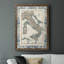 Border Map of Italy, reproduction sur toile encadrée-1556572831-1556572828