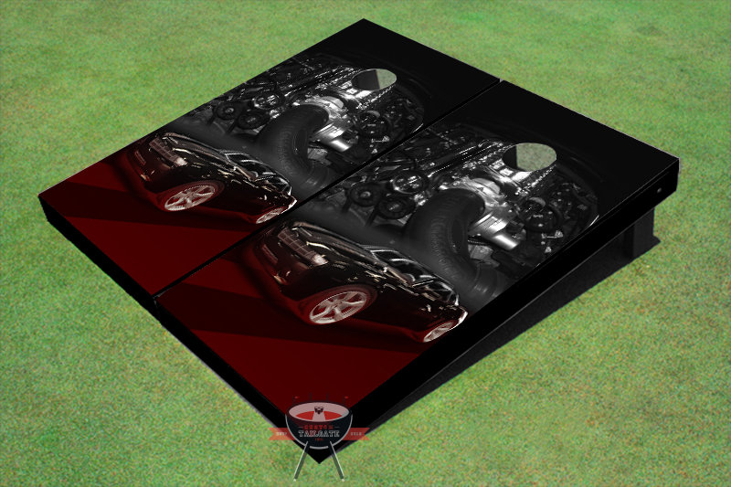 All American Tailgate Cornhole Set, Black
