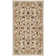 Hollander Oriental Handmade Looped Wool Ivory Area Rug