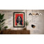 Basset Hound Portrait Modern - Framed Print-542002248-542002291