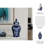 Chinoiserie Traditional Stoneware and Ceramic Lidded Jar with Decorative Motif and Classic Silhouette in Timeless Design for Display or Accent Placement in Living Spaces or Shelf Arrangements-542330468