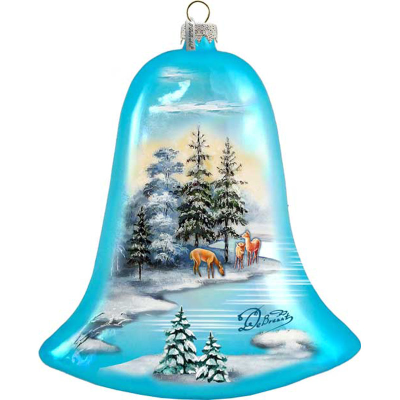 Ornement en forme de cloche des fêtes Holiday Splendor
