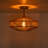 1-light Boho Woven Geometric Semi-flush Mount 