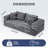 Modern 3-Seater Sofa with Deep Seat, No Assembly Required, Modern Corduroy Couch with 2 Pillows, Lazy Compression Sofa for Living Room Bedroom, Hybrid Sofa in a Box-1933353198