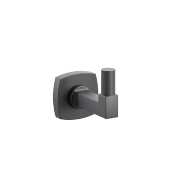 Emtek Select Single Hook w/ Soft Square Rosette, Square Stem & Knurled Tip