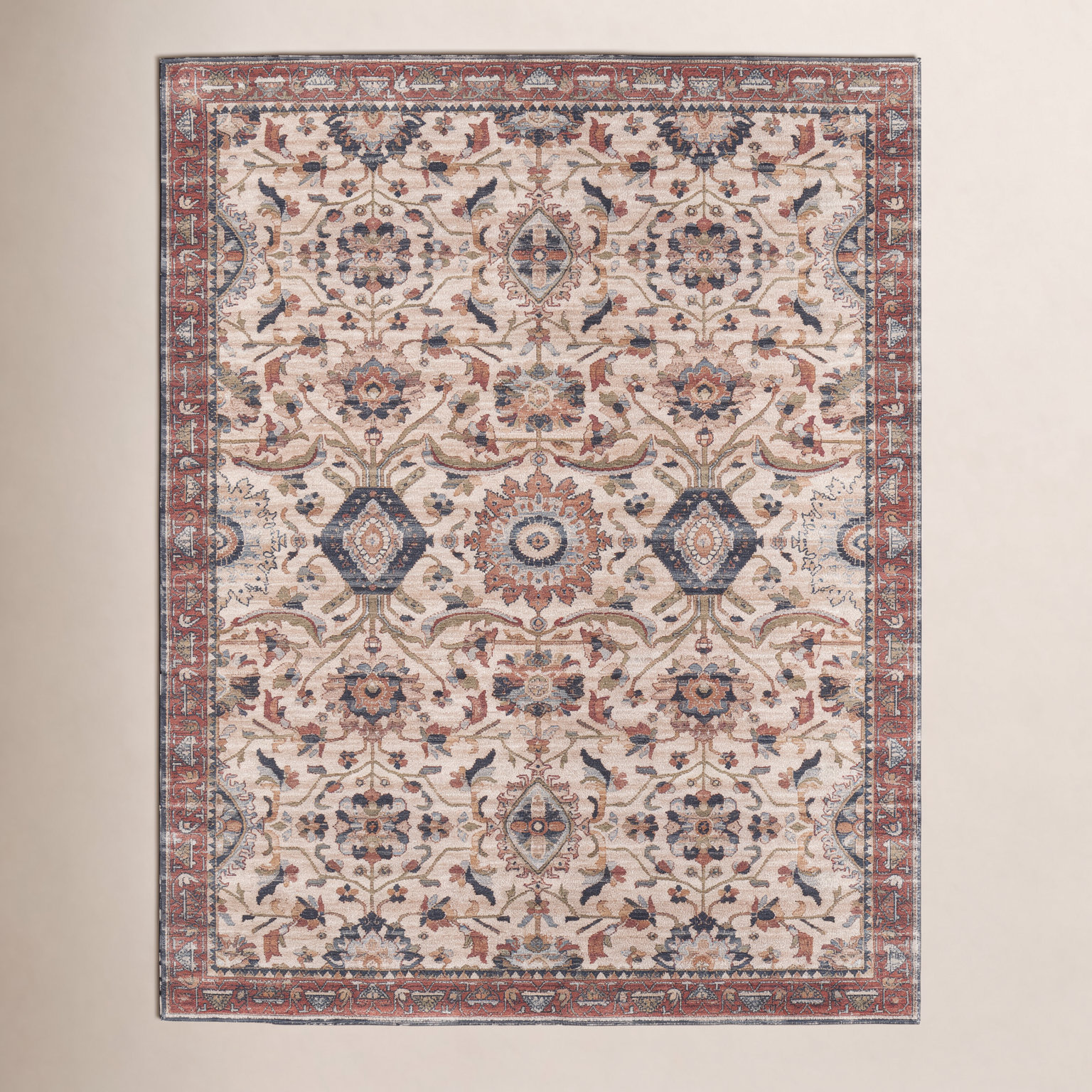 Traditional Medallion Oriental Rug, Rectangle 5' x 7'6"