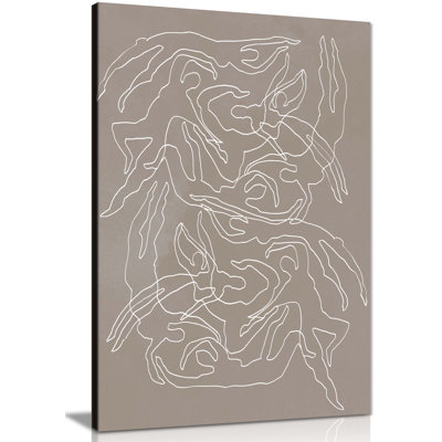 Swimmers - Wrapped Canvas Painting