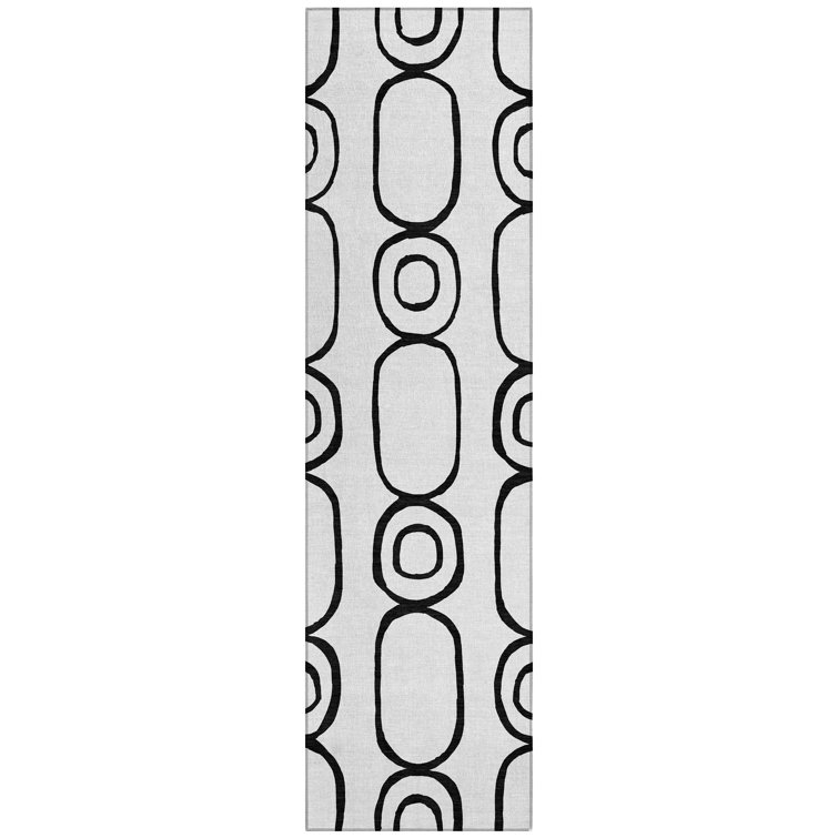 Machine Washable Indoor/Outdoor Skiljo ACN2344 Geometric Rug
