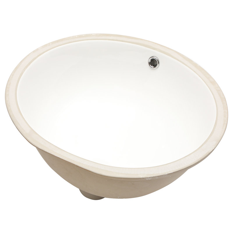 Lavabo de salle de bain ovale encastré en céramique 19 po x 16 po x 8 po avec trop-plein - blanc, teinté, encombrant, teinture, fonctionnalité moderne