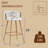 Upholstered Counter Stool With Metal Frame-1067264608-1067264609