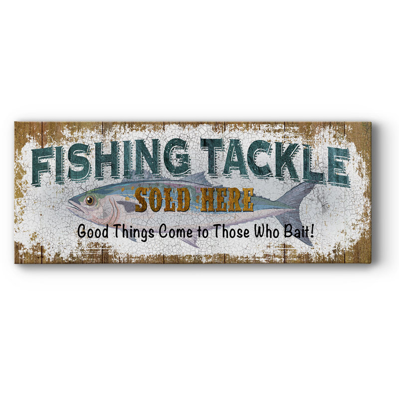 Articles de pêche sur toile tendue, H 12 po x l 30 po x P 1,5 po
