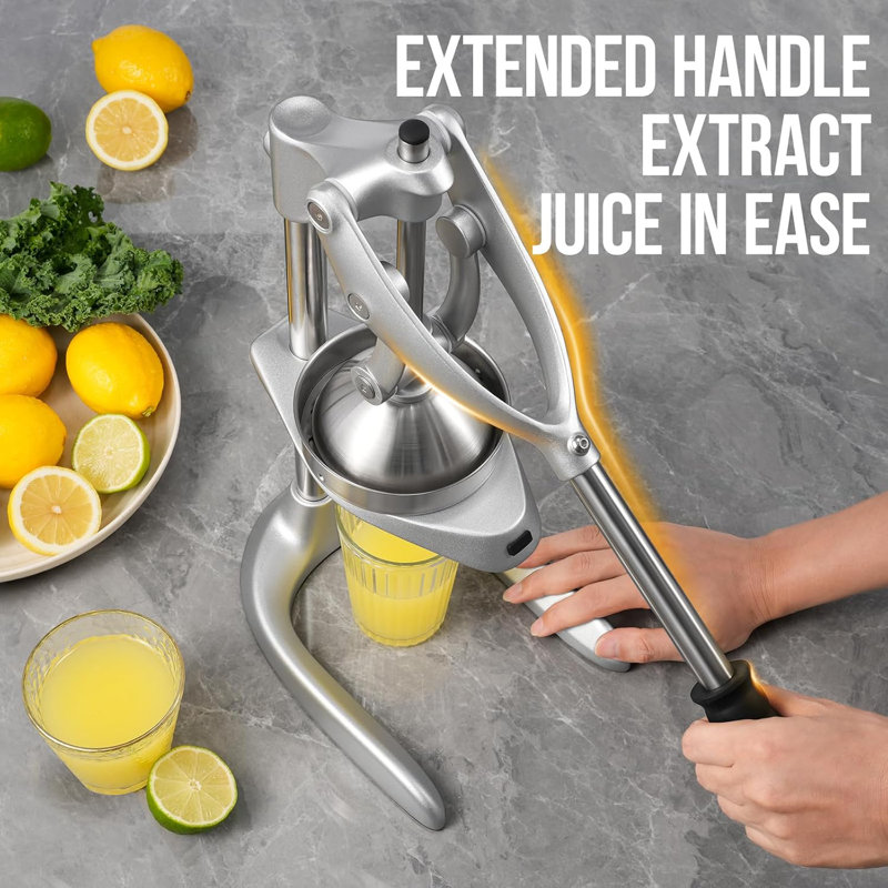 Professional Safety Stainless Steel Hand Press Juicer for Citrus Lemon Lime Grapefruit