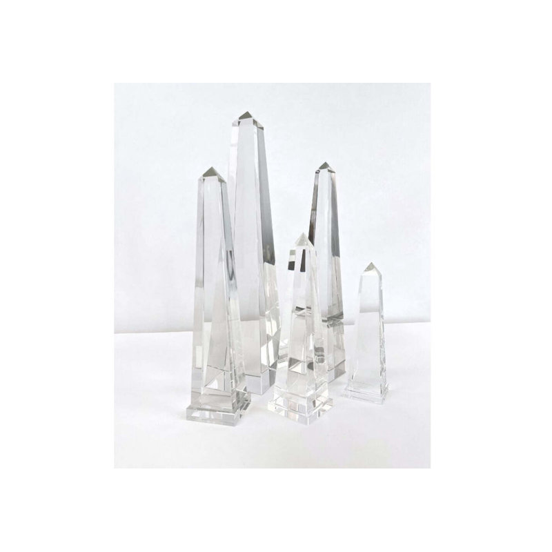 Crystal Obelisk Mini, 13" H x 3" W x 3" D