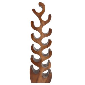 Roethke Bottle Solid Wood Tabletop Wine Bottle Rack