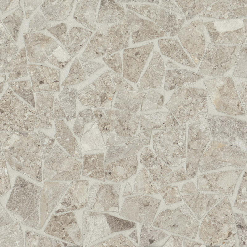 Frammenta Porcelain Random Mosaic Wall & Floor Tile, Beige