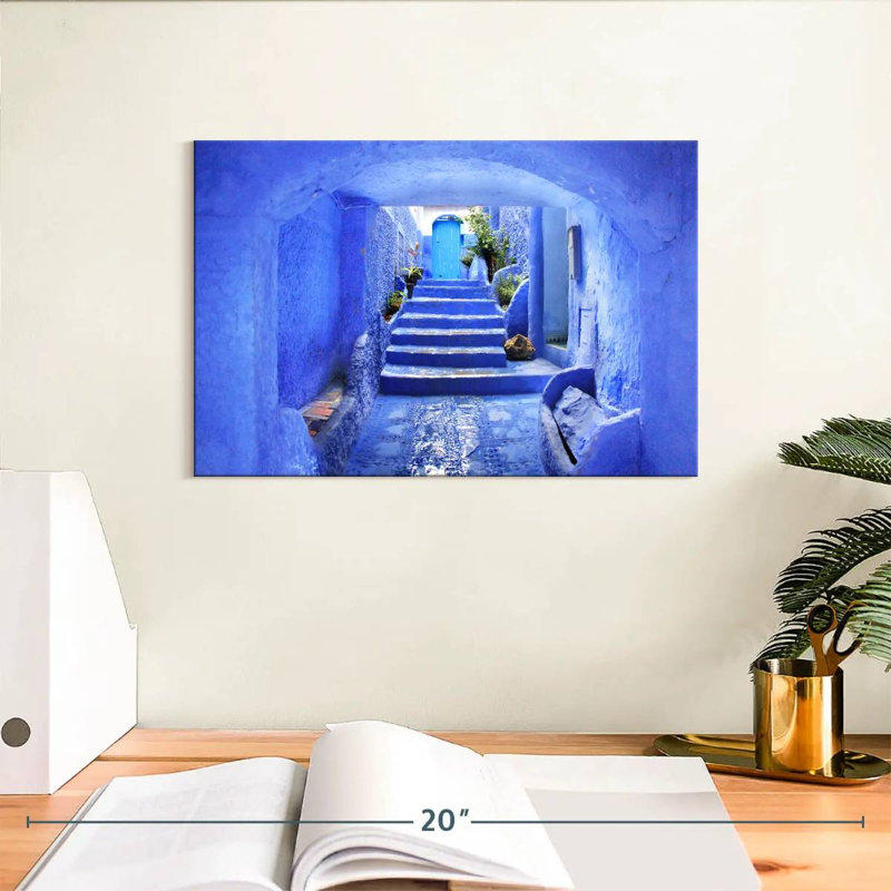 Chemin bleu marocain Nicci, H 8 po x l 12 po