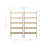 5-Tier Wall Mounted Solid Wood Bookshelf