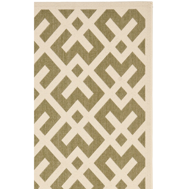 Arneshia Geometric Flatweave Red/Bone Area Indoor/Outdoor Area Rug, Runner 2'4" x 9'11"