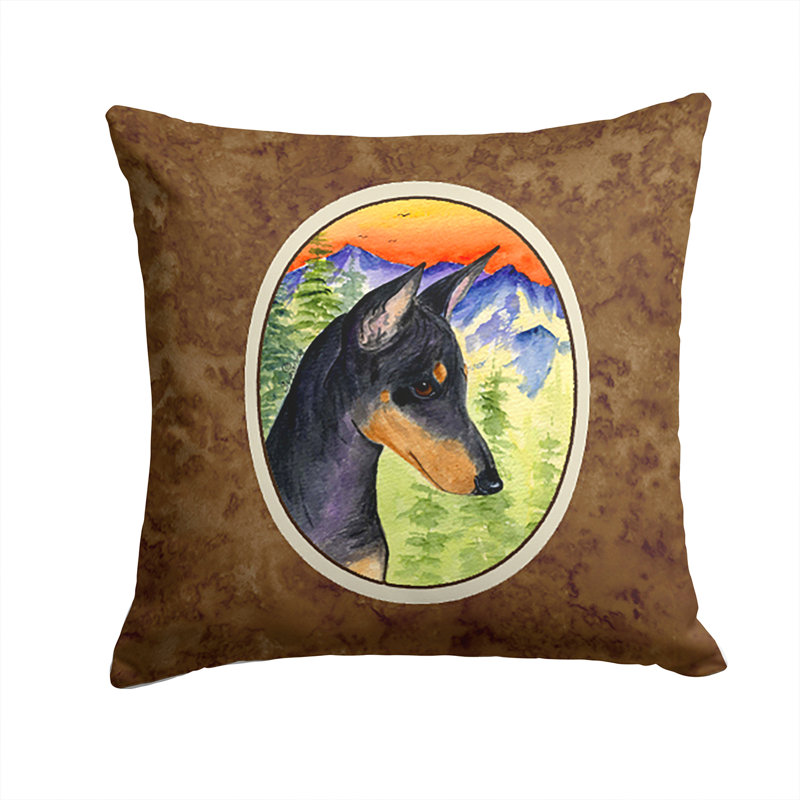 Coussin décoratif intérieur/extérieur manchester terrier