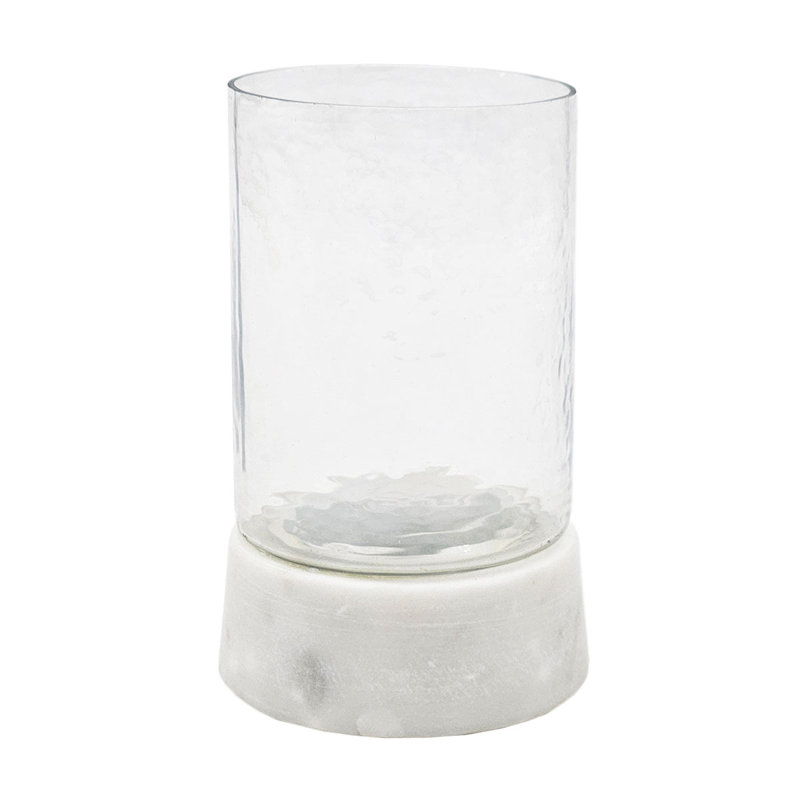 Tabletop Candlestick, Gray, 5.1" H x 3.1" W x 3.1" D