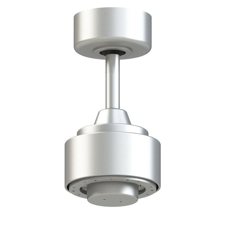 TriAire Custom Indoor/Outdoor Ceiling Fan DC Motor- Silver, Silver, 15.92'' H X 7.09'' W X 7.09'' D 