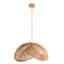 Luminaire suspendu en rotin Sepherina - Luminaire sculpté à la main 1 lumière poli sculpté à la main pour îlot de cuisine, cuisine, salle à manger, salon, chambre à coucher ou couloir de style campagne moderne, style maison de campagne et style bohème-927274493-927274489