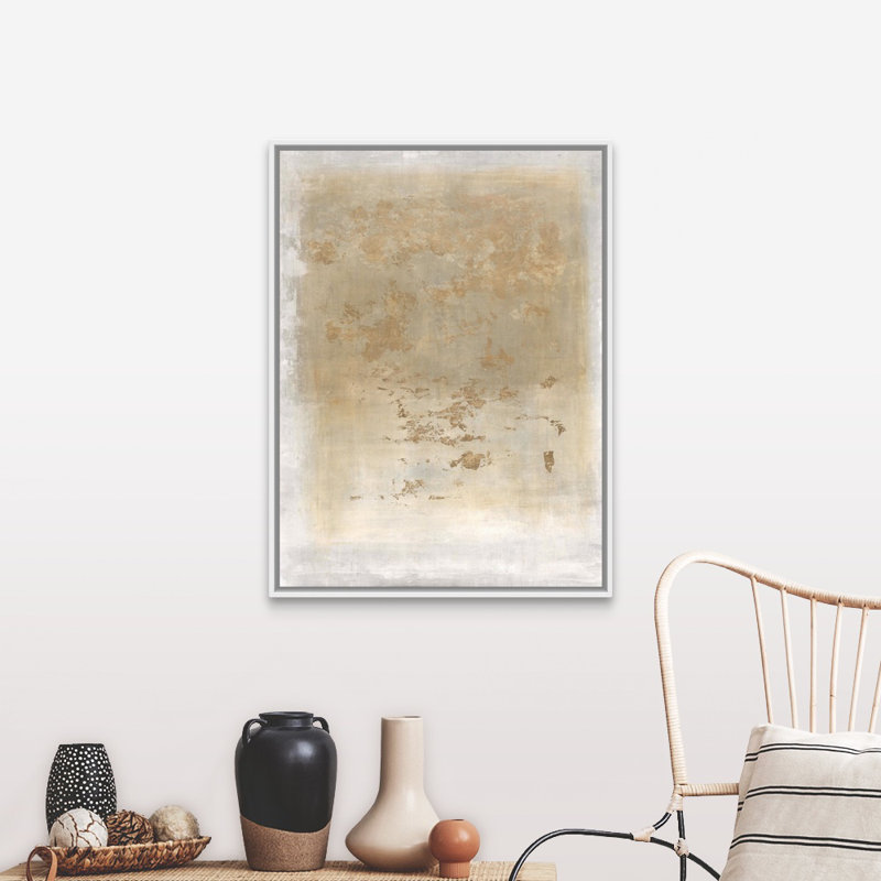 Mostly Misleading II - Print on Canvas, White Floater Framed, 42" H x 32" W x 1.75" D