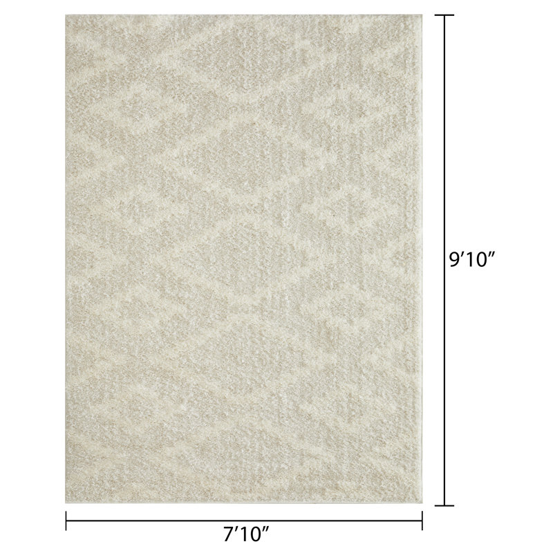 Holliston Performance Geometric Indoor Rug, Rectangle 7'10" x 9'10"