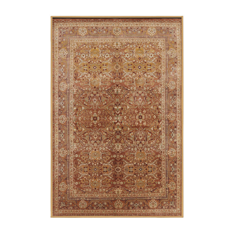 Tapis ivoire / brun clair Roi, Rectangle 5 pi x 8 pi