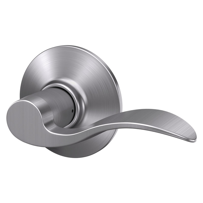 Accent levier levier et serrure de placard, Chrome satiné