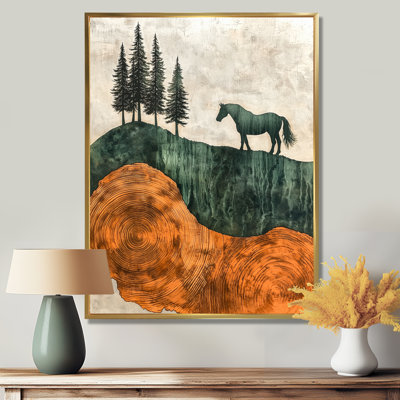 Mardiya équine élégance du cheval par la ferme I - cheval grand art mural