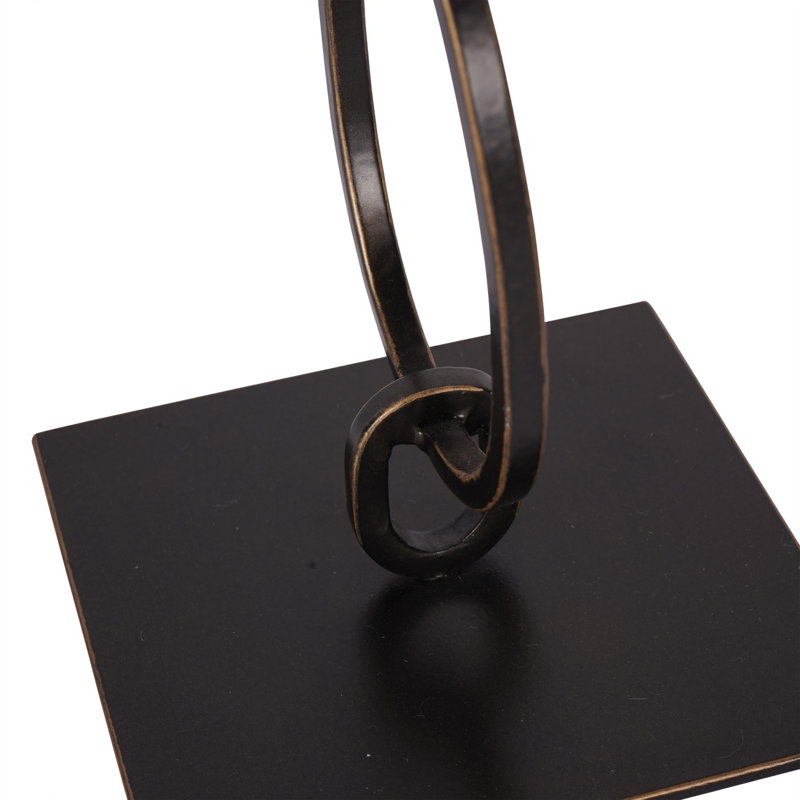 Iron Tabletop Hurricane, 40.8 cm H x 11.4 cm W x 11.4 cm D