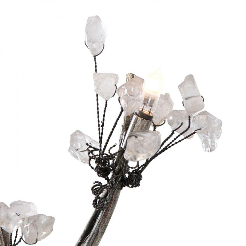 Lustre suspendu ocre clair Eda Ka, Nickel brossé, Fumée, 106" Width x 34" Length x 44" Height