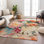 Tapis floral intérieur / extérieur lavable à la machine Jenning ACN2264