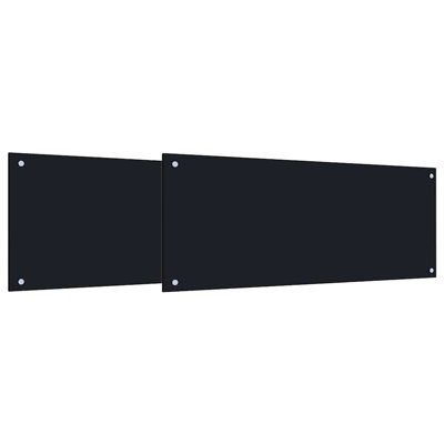Dosseret de cuisine noir 2 pièces 39,37 po x 15,75 po Vidaxl