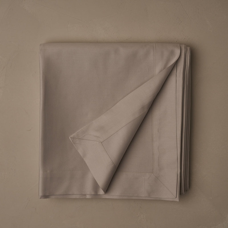 Classic Sateen Flat Sheet, Queen Flat Sheet, Gray