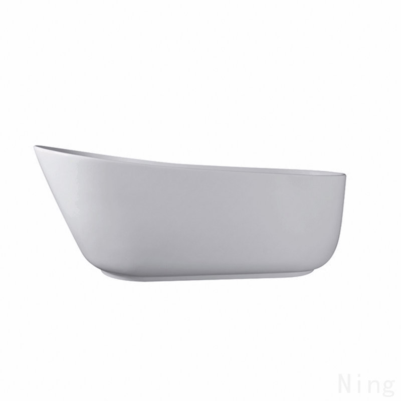 Baignoire de trempage ovale en résine 67 po avec trop-plein 67 po