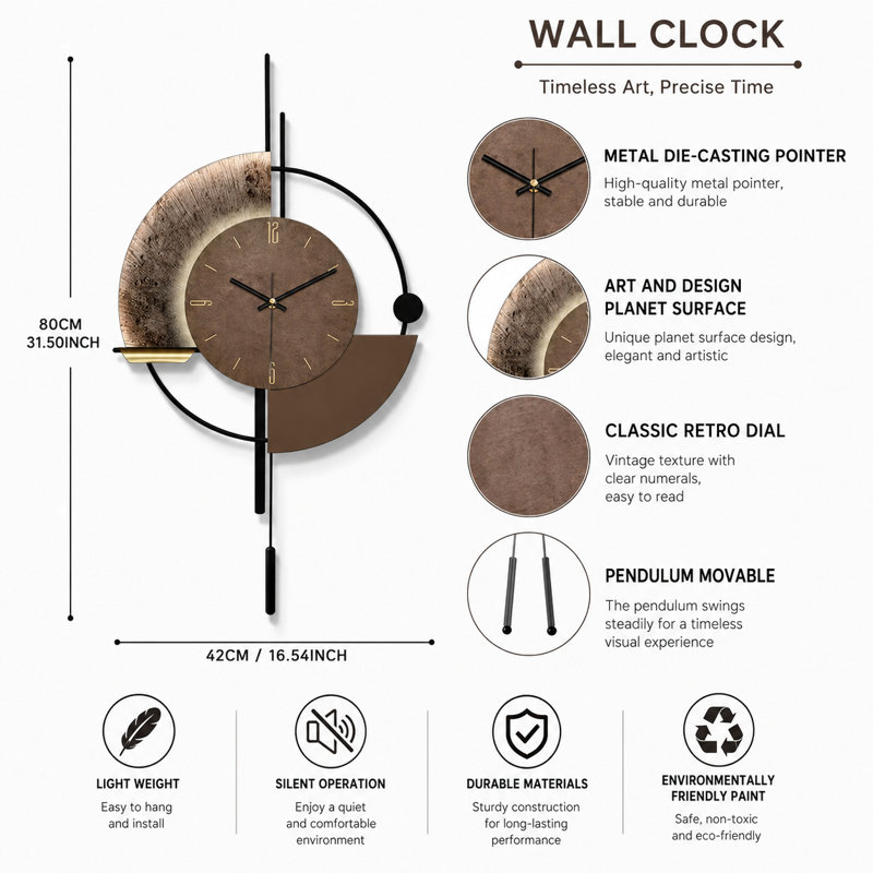Decorative Wall Clocks with Pendulum