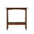 Narrow Slate Side Table With Storage Shelf