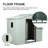 Outdoor Metal Storage Shed With Window And Metal Foundation-118230100-118230104