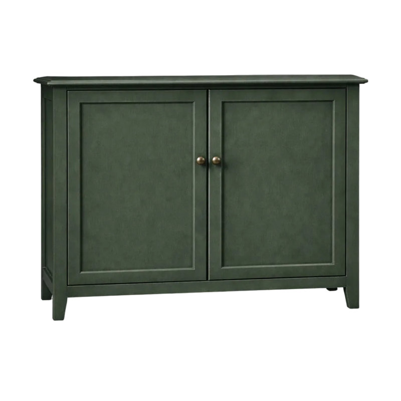 Ajalae 35" Tall 2 Door Accent Cabinet, Olive